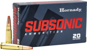 HORNADY SUBSONIC 45-70 GOV 410GR SUB-X 20RD 10BX/CS
